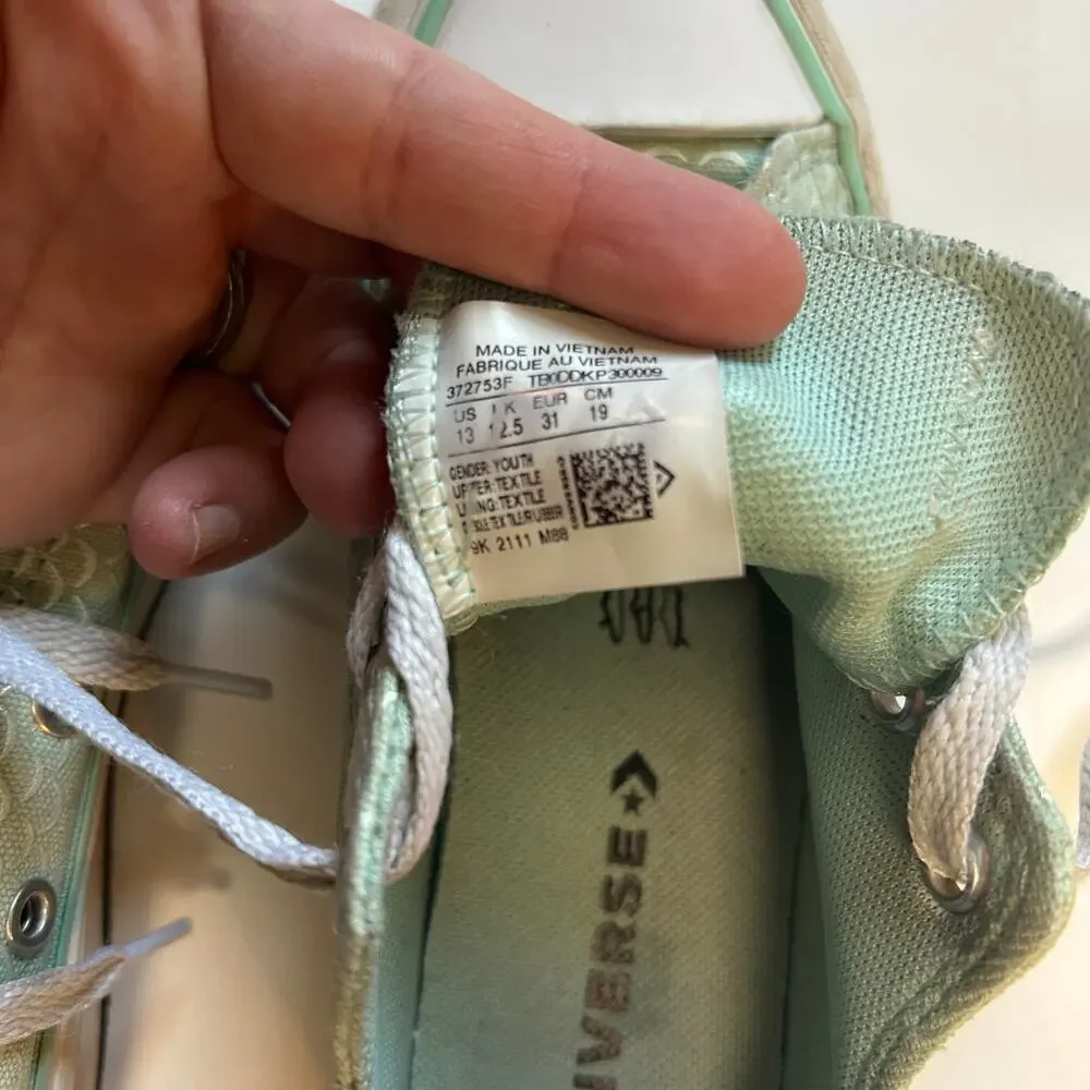 Converse Junior Green Mermaid Lift Ox Sneakers 13